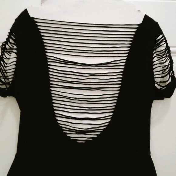 Bebe- Black, V-neck T Shirts - Size m/l - Picture 3 of 4